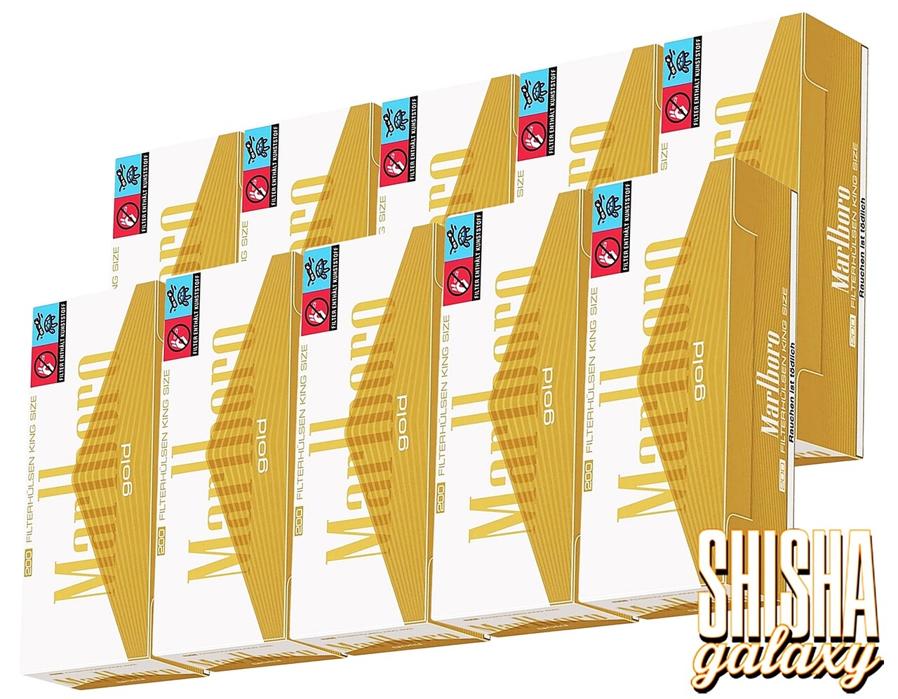 Marlboro Marlboro - Gold - King Size - Filterhülsen - 10 x 200 Stück (2000 Stk)