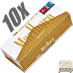 Marlboro Gold - King Size - Filterhülsen - 10 x 200 Stück (2000 Stk)