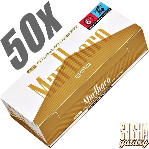 Marlboro Gold - King Size - Filterhülsen - 50 x 200 Stück (10.000 Stk)