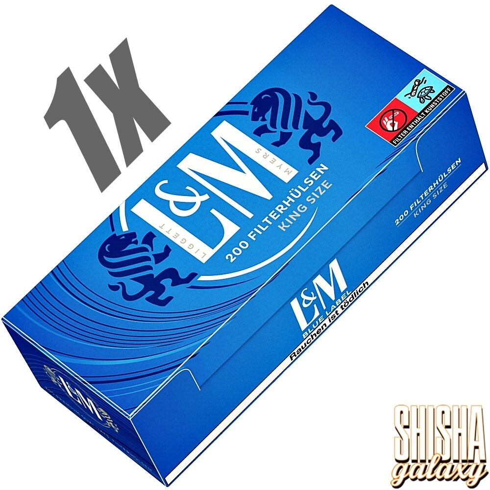 L&M L&M - Blue - King Size - Filterhülsen - 1 x 200 Stück L&M L&M - Blue - King Size - Filterhülsen - 1 x 200 Stück