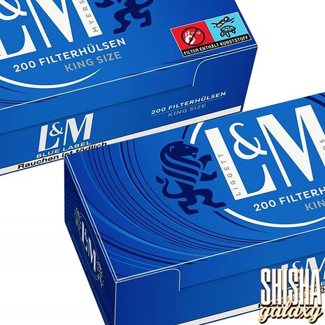 L&M L&M - Blue - King Size - Filterhülsen - 1 x 200 Stück L&M L&M - Blue - King Size - Filterhülsen - 1 x 200 Stück