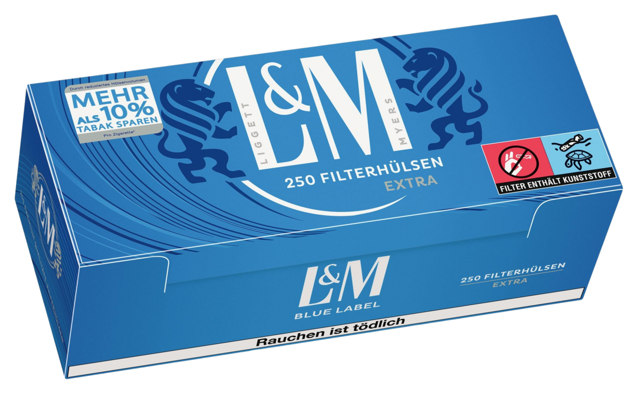 L&M L&M - Blue - King Size - Filterhülsen - 1 x 200 Stück L&M L&M - Blue - King Size - Filterhülsen - 1 x 200 Stück