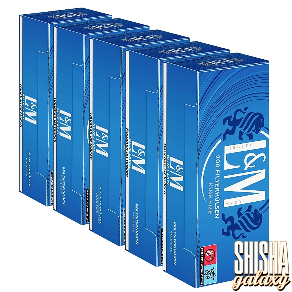 L&M L&M - Blue - King Size - Filterhülsen - 5 x 200 Stück (1000 Stk)