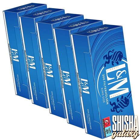 L&M L&M - Blue - King Size - Filterhülsen - 5 x 200 Stück (1000 Stk)
