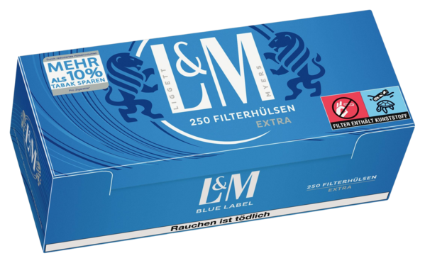 L&M L&M - Blue - King Size - Filterhülsen - 10 x 200 Stück (2000 Stk) L&M L&M - Blue - King Size - Filterhülsen - 10 x 200 Stück (2000 Stk)