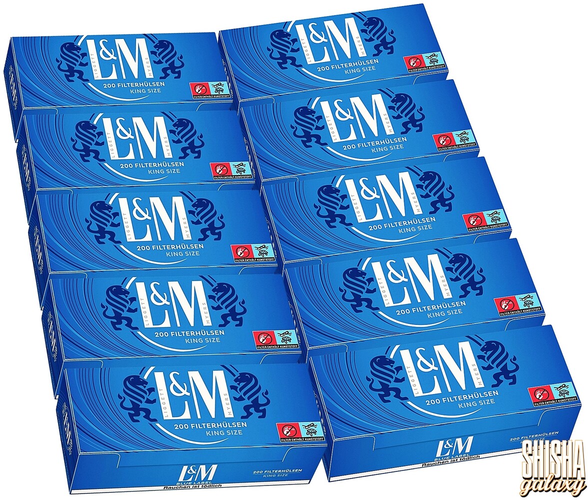 L&M L&M - Blue - King Size - Filterhülsen - 10 x 200 Stück (2000 Stk) L&M L&M - Blue - King Size - Filterhülsen - 10 x 200 Stück (2000 Stk)