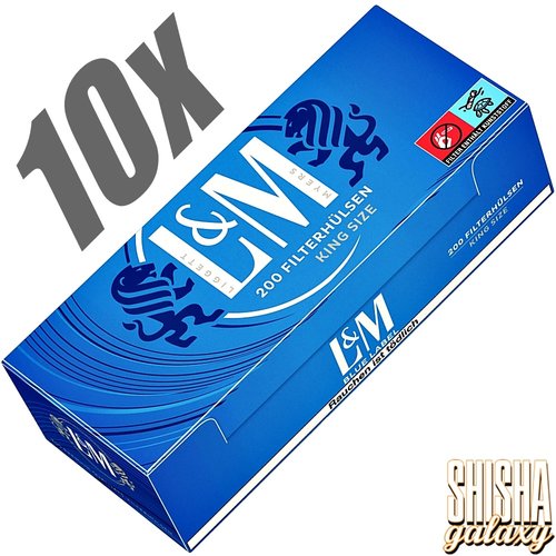 L&M Blue - King Size - Filterhülsen - 10 x 200 Stück (2000 Stk)