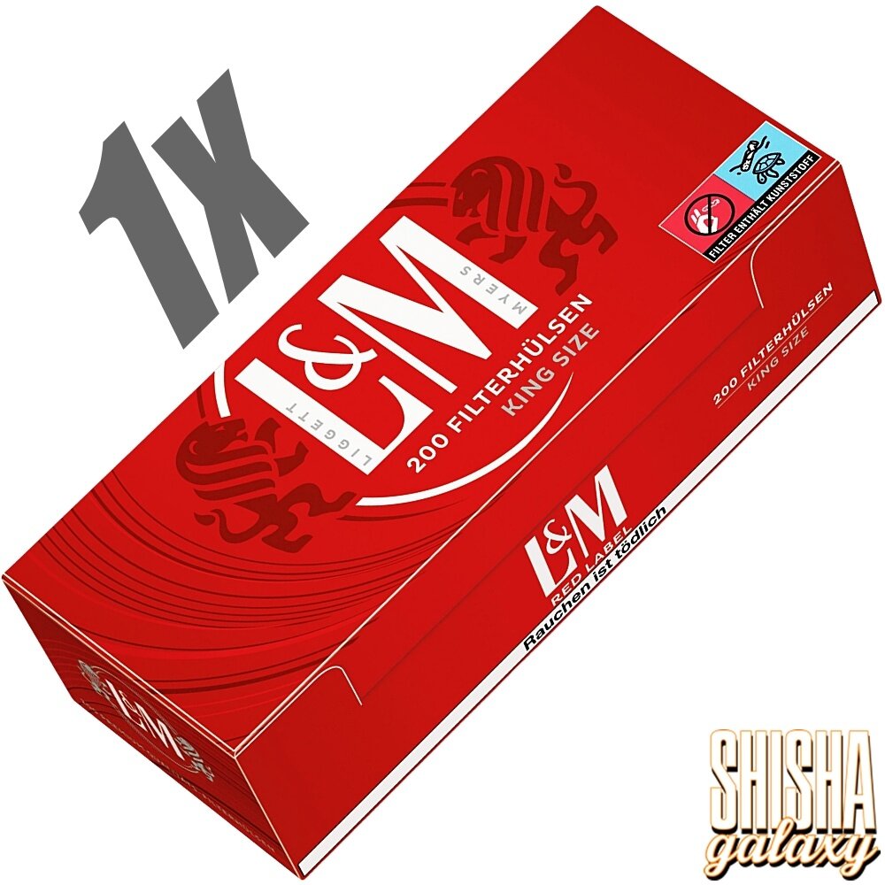 L&M L&M - Red - King Size - Filterhülsen - 1 x 200 Stück L&M L&M - Red - King Size - Filterhülsen - 1 x 200 Stück