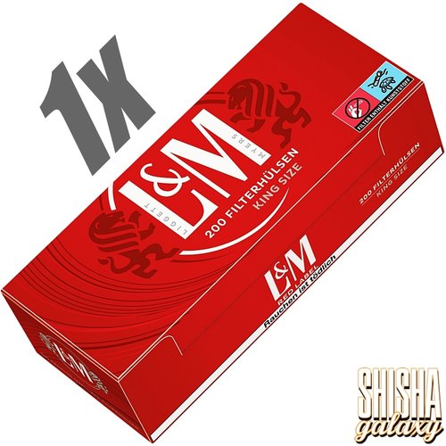 L&M Red - King Size - Filterhülsen - 1 x 200 Stück