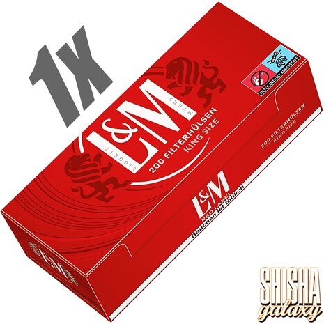 L&M L&M - Red - King Size - Filterhülsen - 1 x 200 Stück L&M L&M - Red - King Size - Filterhülsen - 1 x 200 Stück
