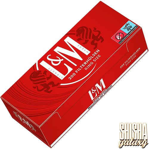 L&M L&M - Red - King Size - Filterhülsen - 5 x 200 Stück (1000 Stk)