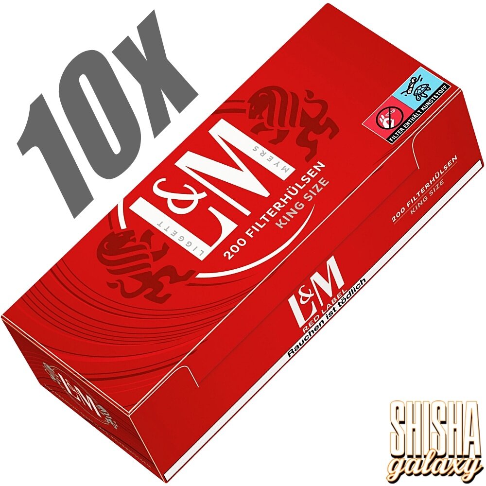 L&M L&M - Red - King Size - Filterhülsen - 10 x 200 Stück (2000 Stk) L&M L&M - Red - King Size - Filterhülsen - 10 x 200 Stück (2000 Stk)