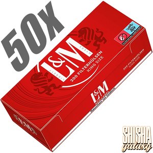 L&M Red - King Size - Filterhülsen - 50 x 200 Stück (10.000 Stk)