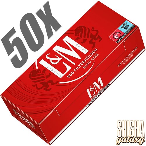 L&M L&M - Red - King Size - Filterhülsen - 50 x 200 Stück (10.000 Stk)