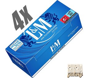 L&M Blue - Extra - Filterhülsen - 4 x 250 Stück (1000 Stk) L&M Blue - Extra - Filterhülsen - 4 x 250 Stück (1000 Stk)