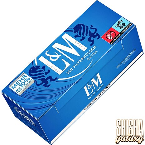 L&M L&M - Blue - Extra - Filterhülsen - 40 x 250 Stück (10.000 Stk) L&M L&M - Blue - Extra - Filterhülsen - 40 x 250 Stück (10.000 Stk)