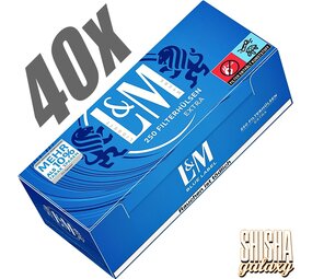 L&M Blue - Extra - Filterhülsen - 40 x 250 Stück (10.000 Stk) L&M Blue - Extra - Filterhülsen - 40 x 250 Stück (10.000 Stk)