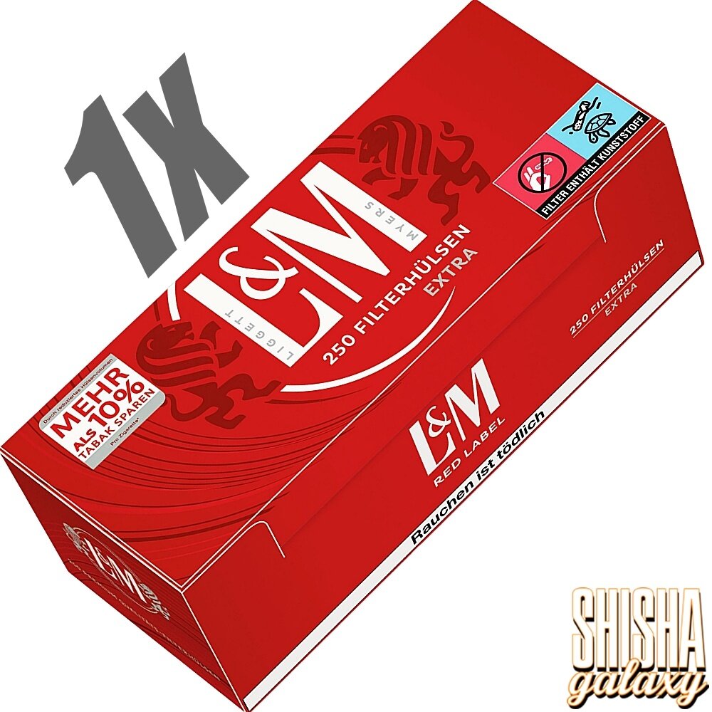 L&M L&M - Red - Extra - Filterhülsen - 1 x 250 Stück L&M L&M - Red - Extra - Filterhülsen - 1 x 250 Stück
