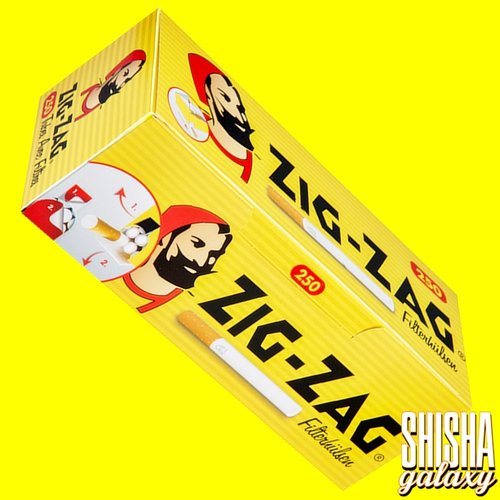 Zig Zag Zig Zag - Gelb - King Size - Filterhülsen - 1 x 250 Stück