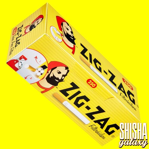 Zig Zag Zig Zag - Gelb - King Size - Filterhülsen - 4 x 250 Stück (1000 Stk)