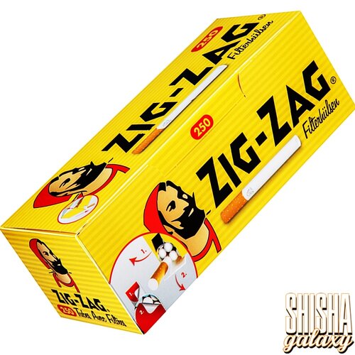 Zig Zag Zig Zag - Gelb - King Size - Filterhülsen - 4 x 250 Stück (1000 Stk)