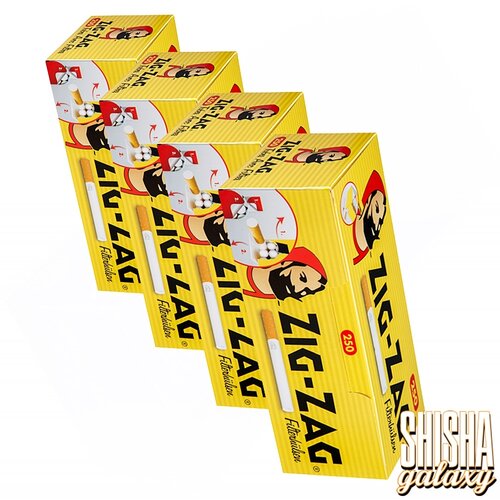 Zig Zag Zig Zag - Gelb - King Size - Filterhülsen - 4 x 250 Stück (1000 Stk)