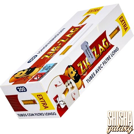 Zig Zag Zig Zag - Weiß - Extra - Filterhülsen - 10 x 200 Stück (2000 Stk)