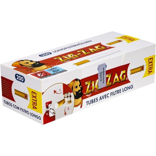 Zig Zag Zig Zag - Weiß - Extra - Filterhülsen - 50 x 200 Stück (10.000 Stk)