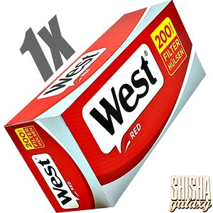 West Red - King Size - Filterhülsen - 1 x 200 Stück