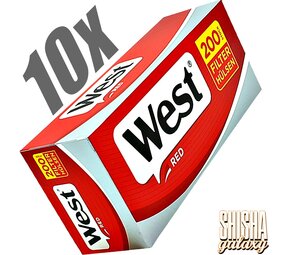 West Red - King Size - Filterhülsen - 10 x 200 Stück (2000 Stk) West Red - King Size - Filterhülsen - 10 x 200 Stück (2000 Stk)