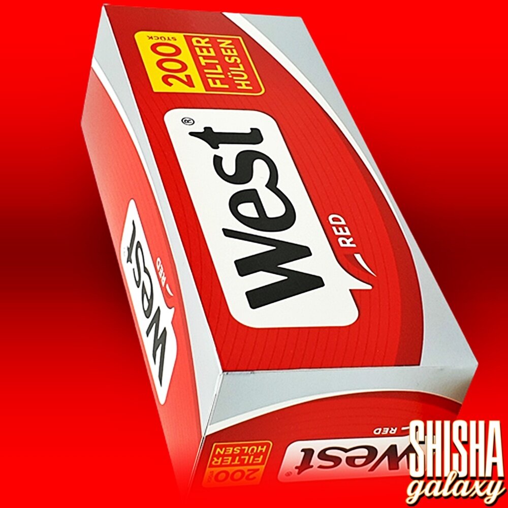 West West - Red - King Size - Filterhülsen - 50 x 200 Stück (10.000 Stk) West West - Red - King Size - Filterhülsen - 50 x 200 Stück (10.000 Stk)