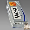West West - Silver - King Size - Filterhülsen - 10 x 200 Stück (2000 Stk)