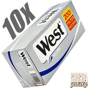 West Silver - King Size - Filterhülsen - 10 x 200 Stück (2000 Stk)