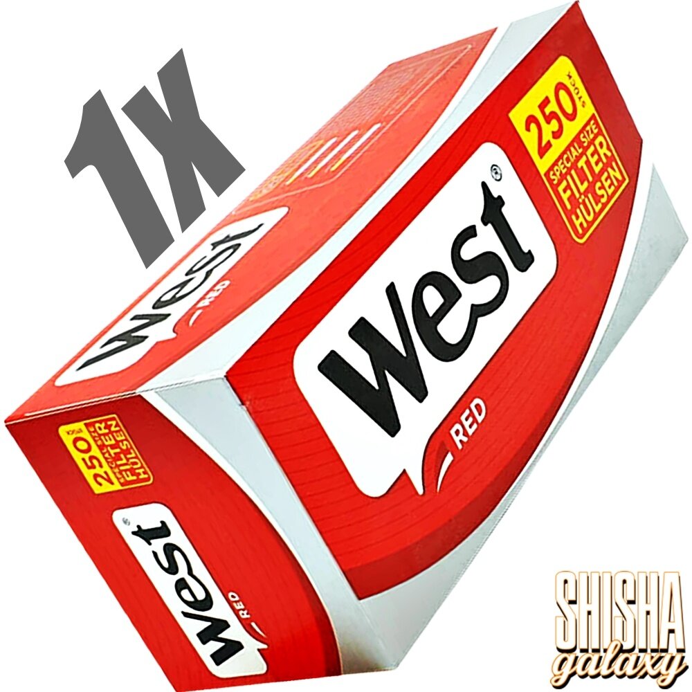 West West - Red - Extra - Special Size - Filterhülsen - 1 x 250 Stück