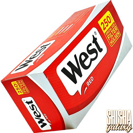 West West - Red - Extra - Special Size - Filterhülsen - 40 x 250 Stück (10.000 Stk) West West - Red - Extra - Special Size - Filterhülsen - 40 x 250 Stück (10.000 Stk)