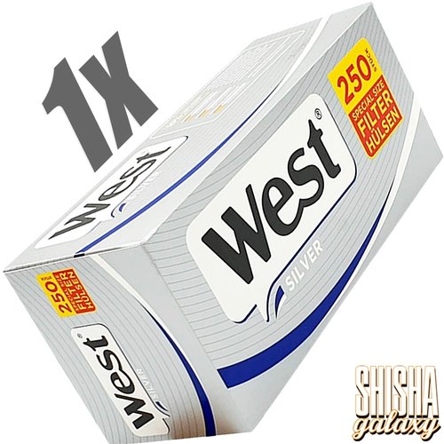 West West - Silver - Extra - Special Size - Filterhülsen - 1 x 250 Stück