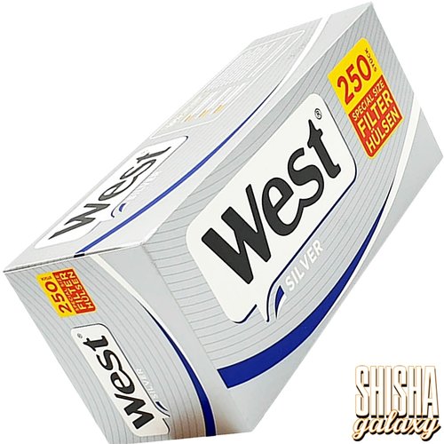 West West - Silver - Special Site - Extra - Filterhülsen - 12 x 250 Stück (3000 Stk)