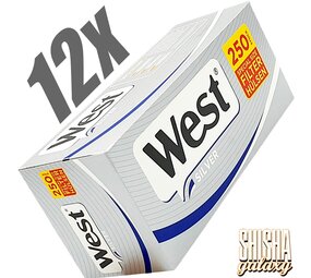 West Silver - Extra - Filterhülsen - 12 x 250 Stück (3000 Stk) West Silver - Extra - Filterhülsen - 12 x 250 Stück (3000 Stk)