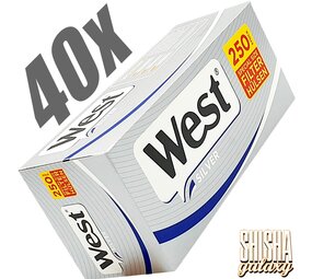 West Silver - Extra - Filterhülsen - 40 x 250 Stück (10.000 Stk) West Silver - Extra - Filterhülsen - 40 x 250 Stück (10.000 Stk)