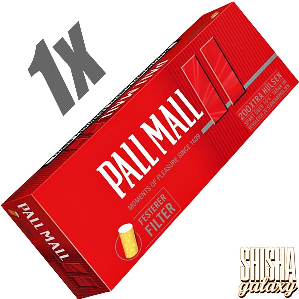Pall Mall Pall Mall - Rot Xtra - Extra - Filterhülsen - 1 x 200 Stück Pall Mall Pall Mall - Rot Xtra - Extra - Filterhülsen - 1 x 200 Stück