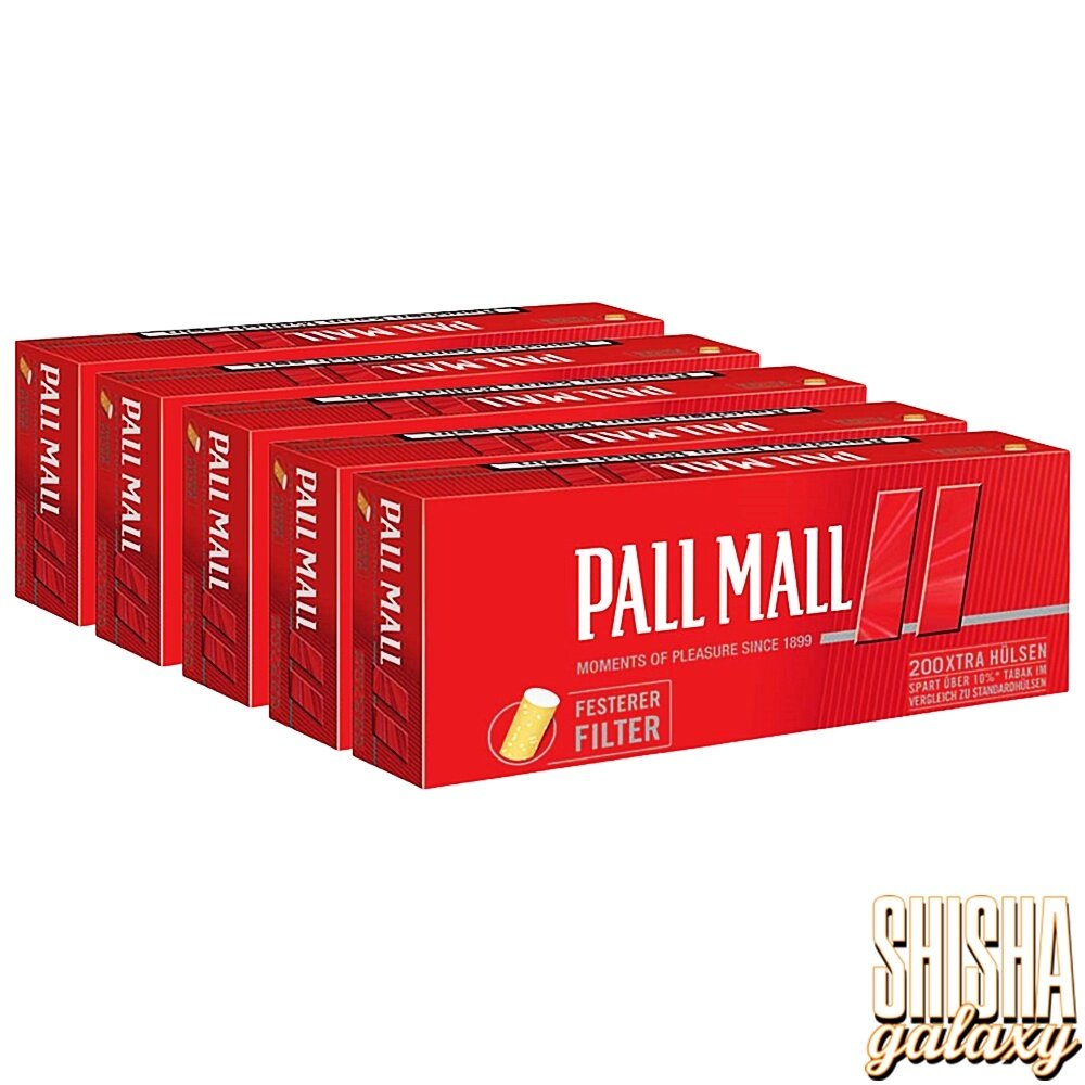 Pall Mall Pall Mall - Rot Xtra - Extra - Filterhülsen - 5 x 200 Stück (1000 Stk)