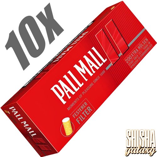 Pall Mall Pall Mall - Rot Xtra - Extra - Filterhülsen - 10 x 200 Stück (2000 Stk)