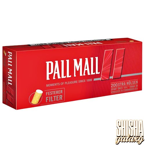Pall Mall Pall Mall - Rot Xtra - Extra - Filterhülsen - 50 x 200 Stück (10.000 Stk)