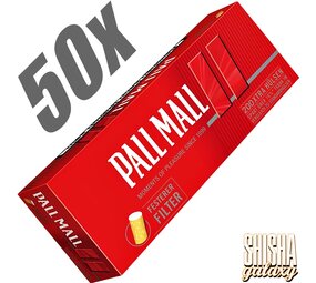 Pall Mall Rot - Extra - Filterhülsen - 50 x 200 Stück (10.000 Stk)
