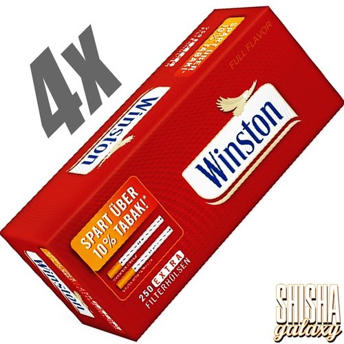 Winston Winston - Red - Extra - Filterhülsen - 4 x 250 Stück (1000 Stk)