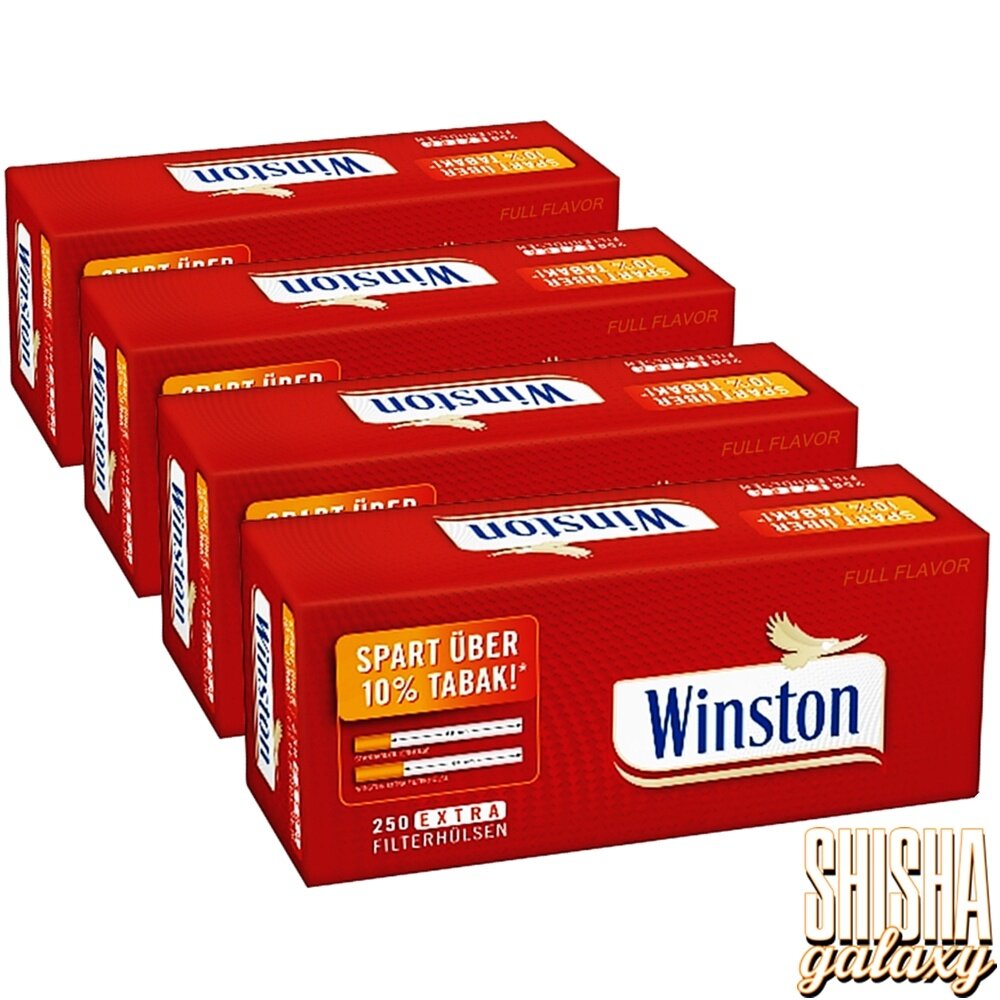 Winston Winston - Red - Extra - Filterhülsen - 4 x 250 Stück (1000 Stk) Winston Winston - Red - Extra - Filterhülsen - 4 x 250 Stück (1000 Stk)