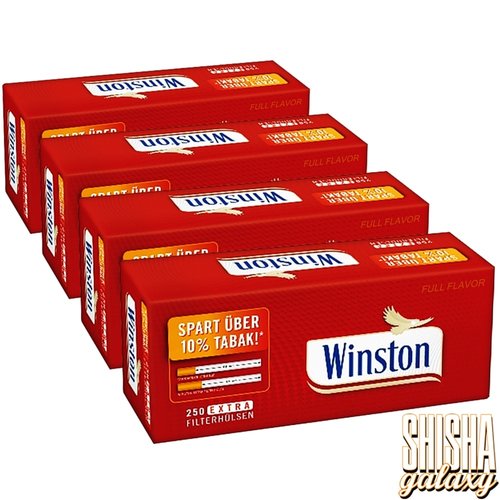 Winston Winston - Red - Extra - Filterhülsen - 4 x 250 Stück (1000 Stk)