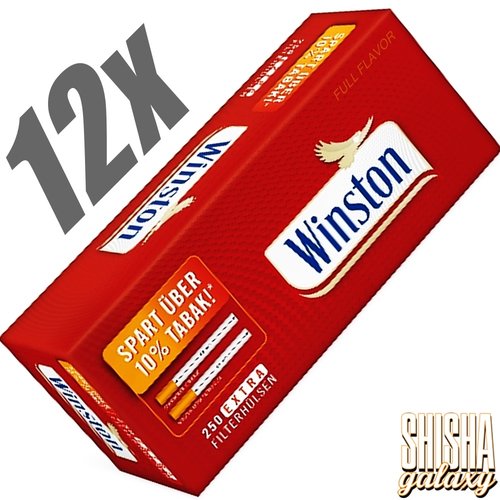 Winston Winston - Red - Extra - Filterhülsen - 12 x 250 Stück (3000 Stk)