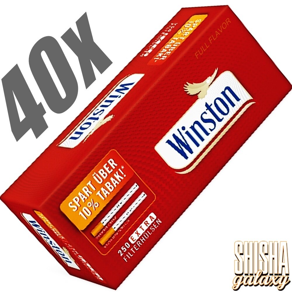 Winston Winston - Red - Extra - Filterhülsen - 40 x 250 Stück (10.000 Stk) Winston Winston - Red - Extra - Filterhülsen - 40 x 250 Stück (10.000 Stk)