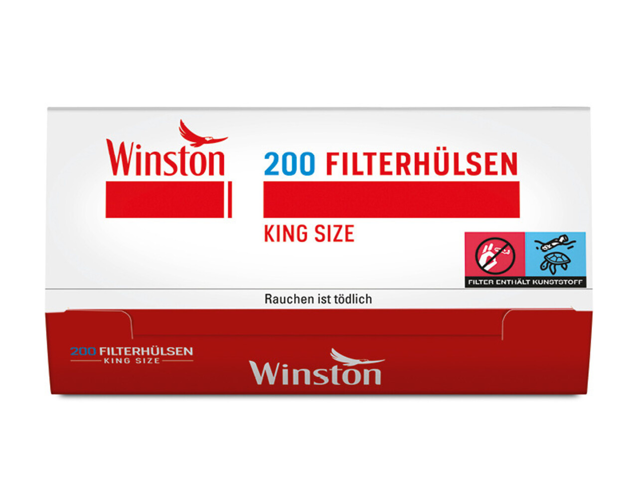 Winston Winston - Red - King Size - Filterhülsen - 5 x 200 Stück (1000 Stk) Winston Winston - Red - King Size - Filterhülsen - 5 x 200 Stück (1000 Stk)
